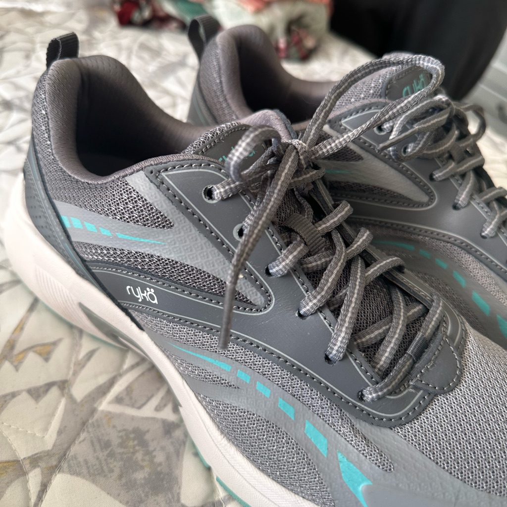 Ryka Gray And Teal Athletic Shoes